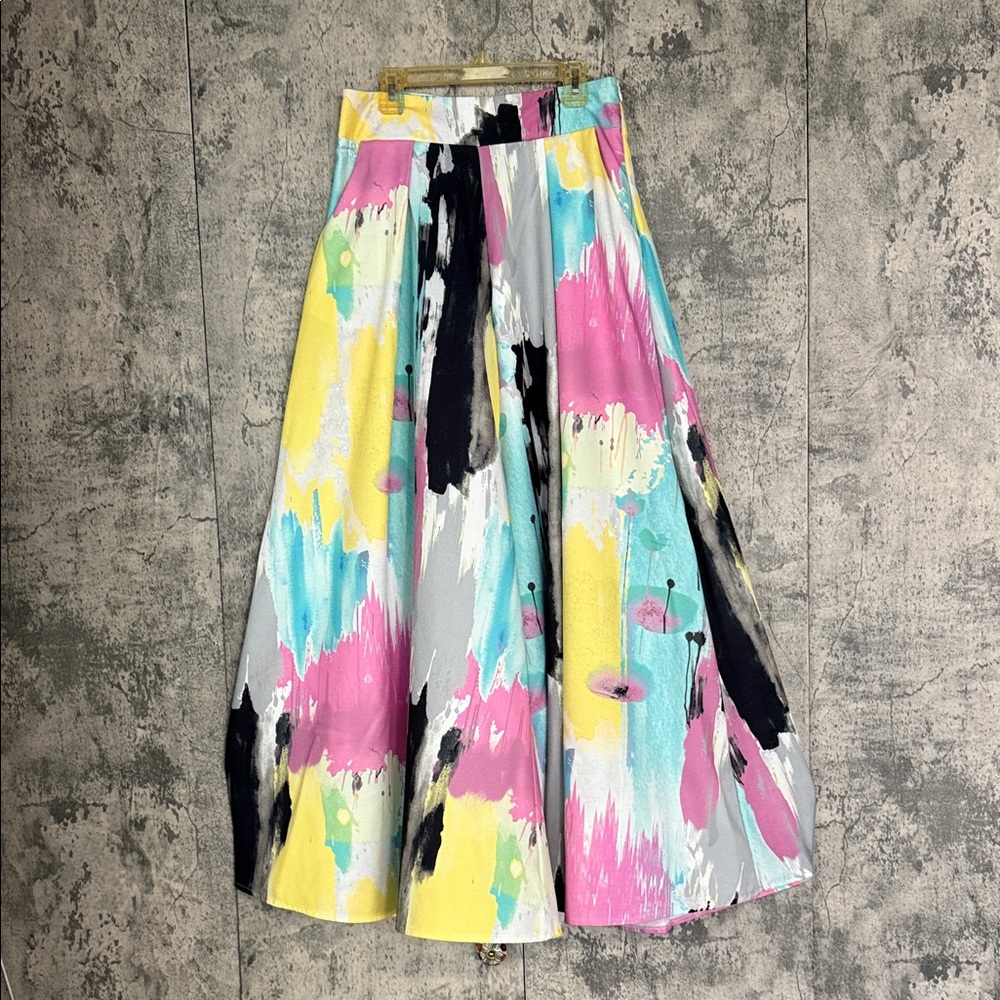 Colorful Abstract Print Women's Palazos